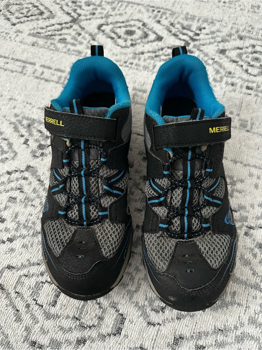 Merrell Kids Black and Blue Trail Sneakers